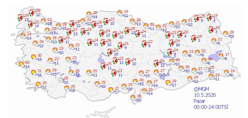 Meteoroloji tarih vererek açıkladı: Türkiye ikiye bölünüyor... Gök gürültülü sağanak geri geliyor - Resim: 3