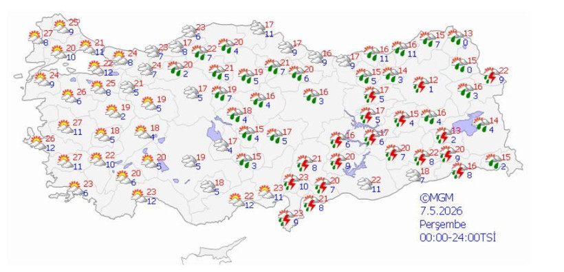 Meteoroloji tarih vererek vatandaşları uyardı: Bahar güneşi yerini gökgürültülü sağanak yağışa bırakıyor - Resim: 2