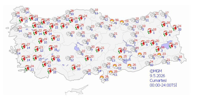 Meteoroloji tarih vererek vatandaşları uyardı: Bahar güneşi yerini gökgürültülü sağanak yağışa bırakıyor - Resim: 4