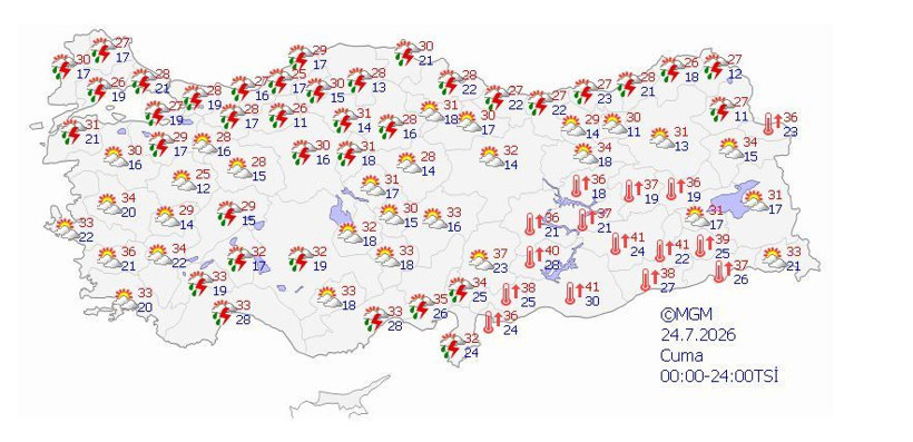 Meteoroloji gün gün saat vererek uyardı: Gök gürültülü sağanak yağış - Resim: 5