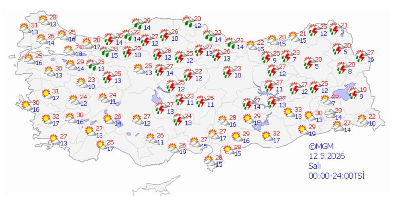 Meteoroloji tarih vererek açıkladı: Türkiye ikiye bölünüyor... Gök gürültülü sağanak geri geliyor - Resim: 5