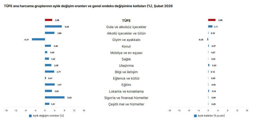 TÜİK 2026 şubat ayı enflasyon oranını açıkladı - Resim : 3