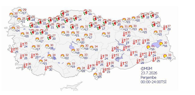 Meteoroloji gün gün saat vererek uyardı: Gök gürültülü sağanak yağış - Resim: 4