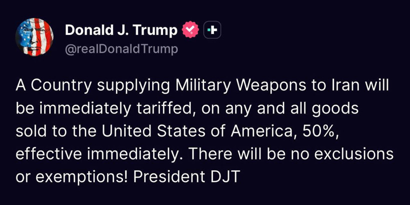 Trump’tan yeni yaptırım kararı: İran’a silah satanlara uygulanacak - Resim : 1