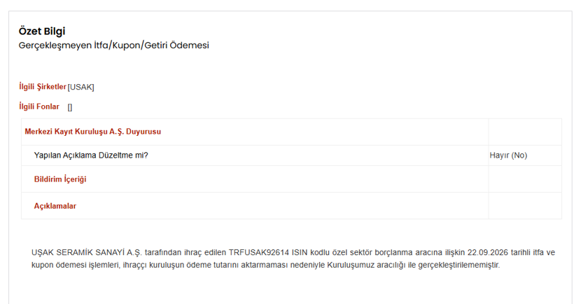 Uşak Seramik temerrüde düştü - Resim : 1
