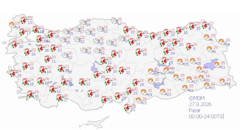 Meteoroloji’den 14 ile sarı kodlu uyarı: İstanbul’da gök gürültülü sağanak - Resim: 15