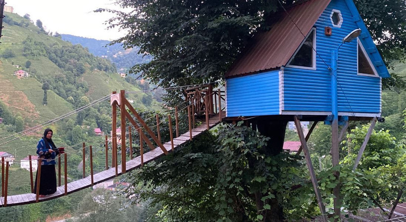 Karadeniz 'dehası' sının son keşfi: Uçuruma karşı asma köprülü bungalov - Resim: 4
