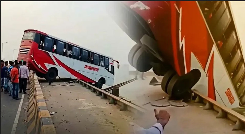 Bangladeş'te Padma Nehri'ne düşen otobüsteki 40 kişiden 26'sının cansız bedenine ulaşıldı - Resim : 1