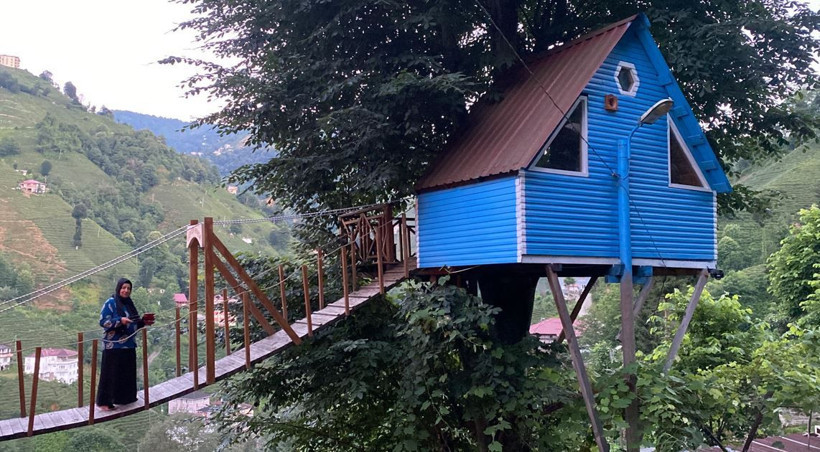 Karadeniz 'dehası' sının son keşfi: Uçuruma karşı asma köprülü bungalov - Resim: 3