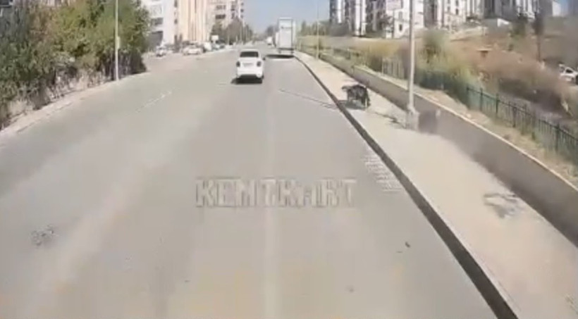 Edirne'de motosiklet kontrolden çıkarak direğe çarptı: O anlar kamerada - Resim : 2