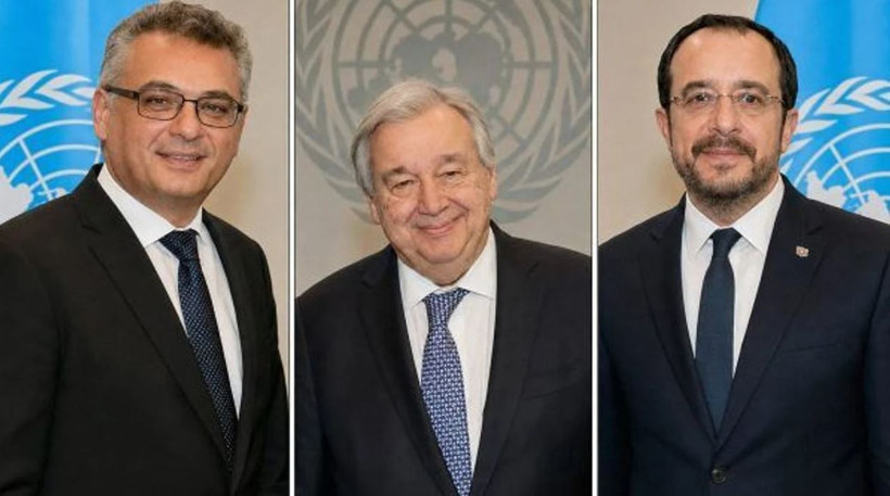 BM Genel Sekreteri Antonio Guterres öncülüğünde Kıbrıs'ta üçlü görüşme başladı - Resim : 1