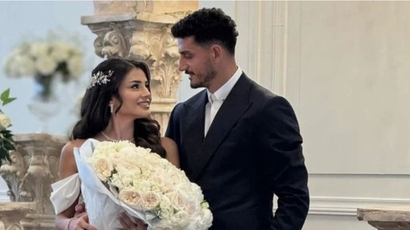 Gönül Dağı'nın Asuman'ı Hazal Çağlar ve Milli Futbolcu Samet Akaydın evlendi! 'Çayır Biçiyom Çayır' çaldı; Barış Alper Yılmaz ile damat kendinden geçti - Resim : 10