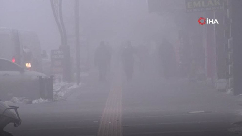 Kars’ta göz gözü görmüyor: Kale kayboldu… Görüş mesafesi 5 metre - Resim: 9