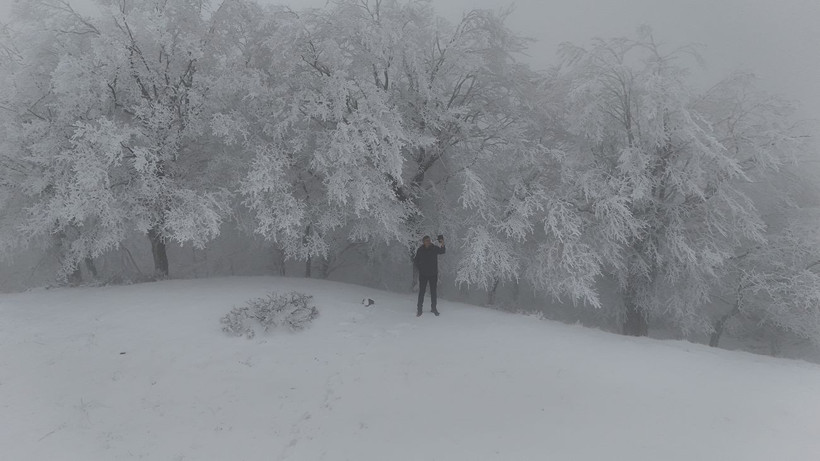 Ganos Dağı beyaza büründü: Ormanlar masal diyarına dönüştü - Resim: 12
