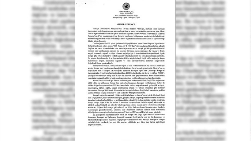 Türkiye haritası değişiyor; MHP'li vekilin kanun teklifi Meclis'te - Resim: 7