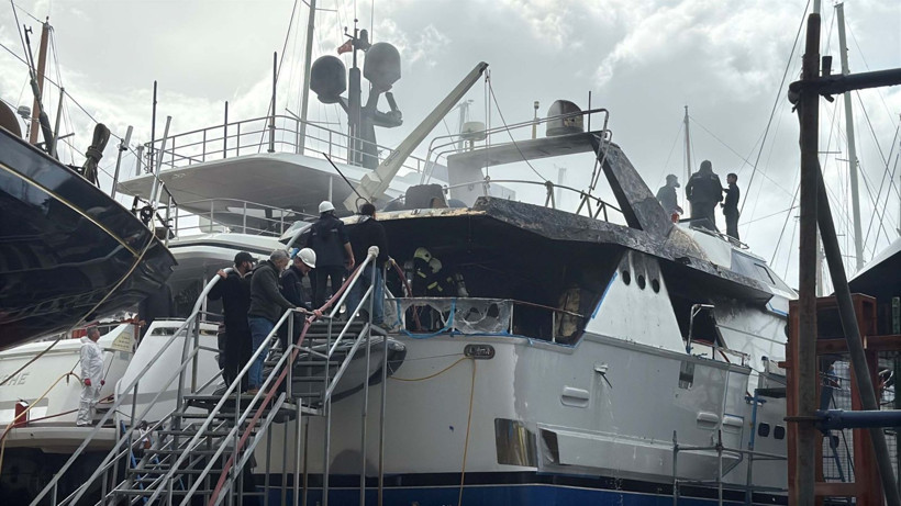 Trabzonspor eski başkanının lüks yatı alevlere teslim oldu - Resim: 3