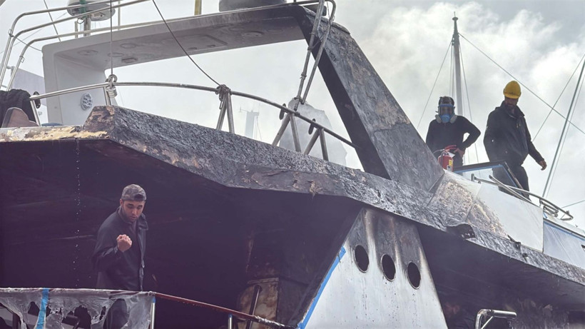 Trabzonspor eski başkanının lüks yatı alevlere teslim oldu - Resim: 4