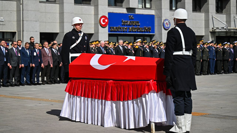 Şehit polis memuru Seçkin Yalçın için emniyette tören düzenlendi - Resim: 7