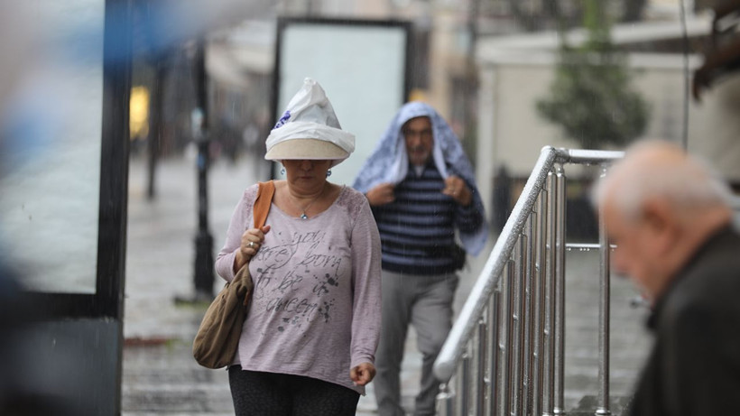 Edirne'de sağanak yağmur ilginç görüntülere neden oldu - Resim: 3