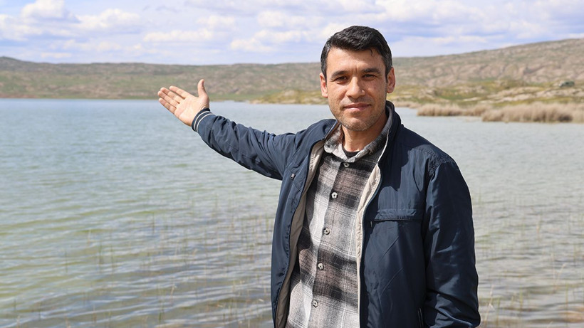Sivas'ta kentin en büyük gölü taştı - Resim: 3