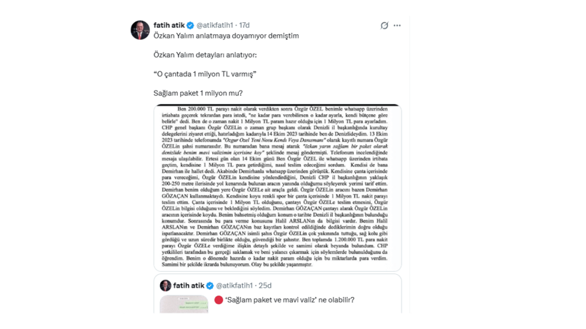 Özkan Yalım ve Özgür Özel'in sözde yazışmaları iktidar medyasının gündeminde - Resim: 6