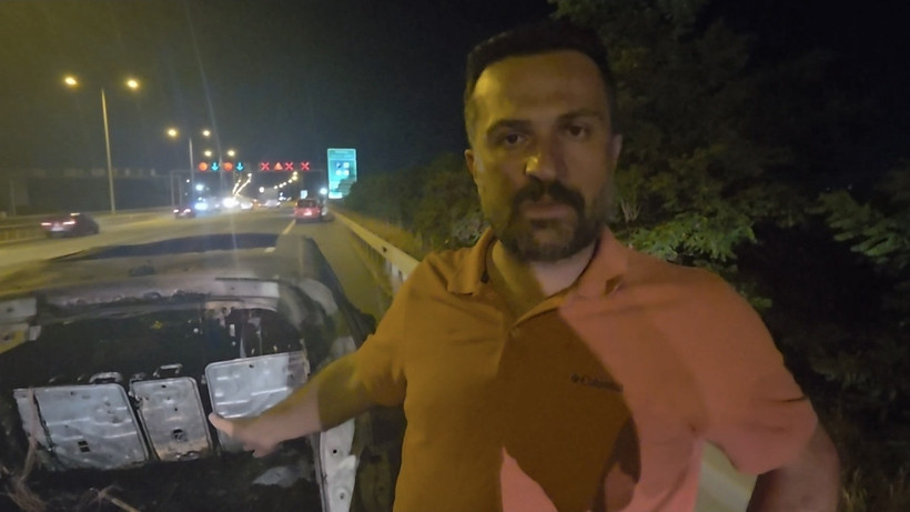 Son model elektrikli garantili araç 12 dakikada kule döndü: Saniye farkıyla ölümdün döndüler - Resim : 5