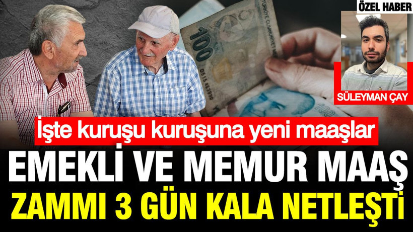 Emekli ve memur maaş zammında hesap değişti: İşte maaş tablosu - Resim: 1
