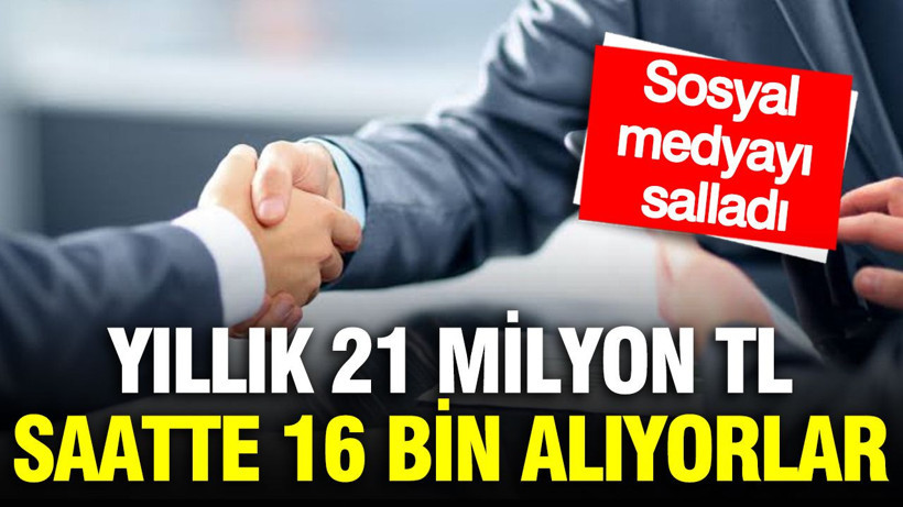 Yıllık maaşı 21 milyon TL, saatte ise 16 bin TL kazanıyorlar: Sosyal medyayı salladı - Resim: 1