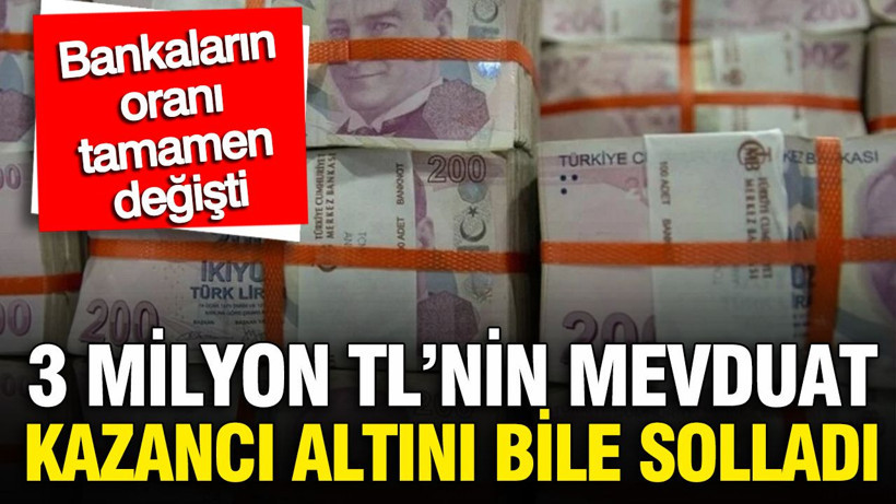 3 milyon TL mevduat faizi 32 günlük getirisi uçtu: Altın ve gümüş yanına yaklaşamıyor - Resim: 1