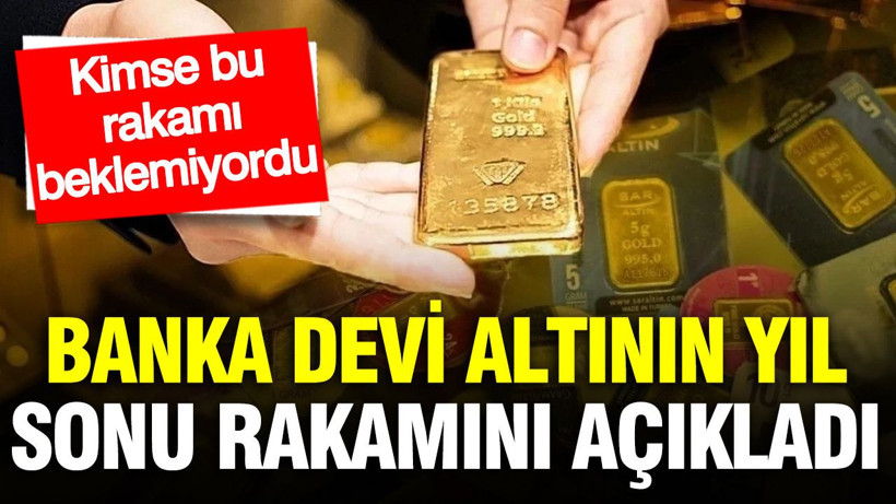 İngiliz banka devi yıl sonu altın rakamını değiştirdi - Resim: 1