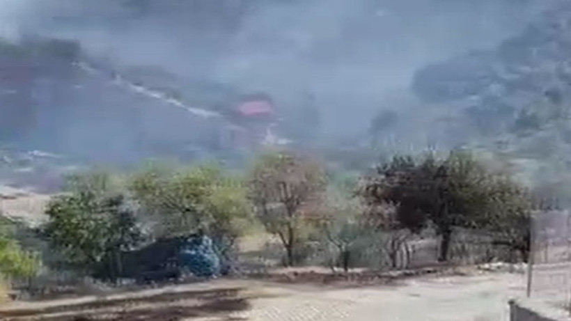 Kazdağları eteklerindeki başlayan yangın 2. gününde... Bakan Yumaklı açıkladı: Tehlike devam ediyor - Resim: 1