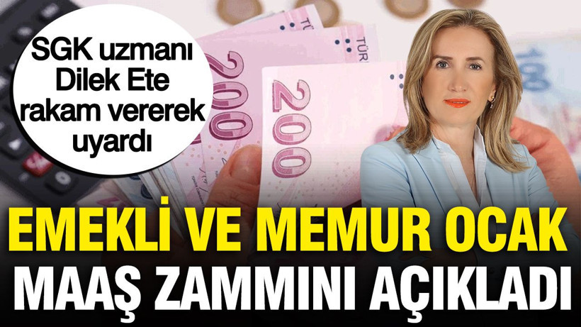 SGK uzmanı Dilek Ete'den ocak maaş zam sürprizi ve emekli için kötü haber - Resim: 1