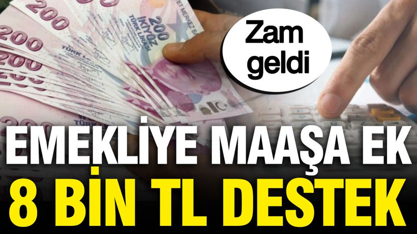 Emekliye maaşa bir ilimizde ek 8 bin TL destek: Zam geldi - Resim: 1
