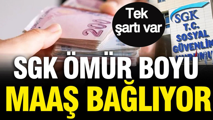 SGK ömür boyu maaş bağlıyor: Tek şartı var - Resim: 1