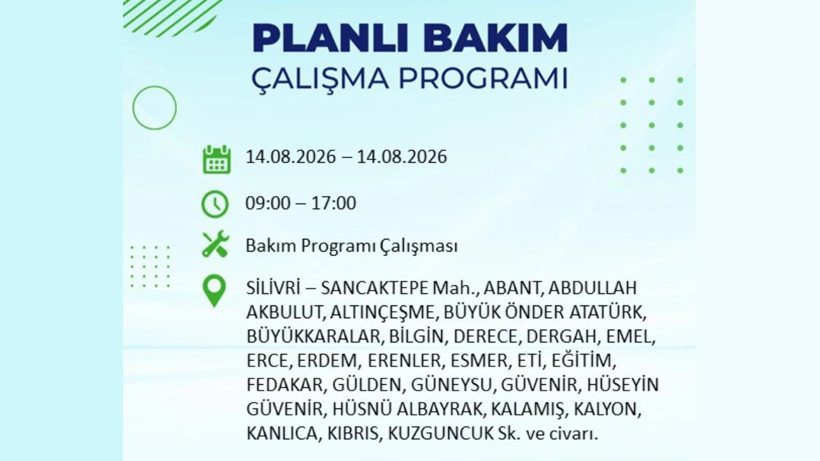 İstanbul'da elektrik kesintisi: Hangi ilçeler etkilenecek? - Resim: 13