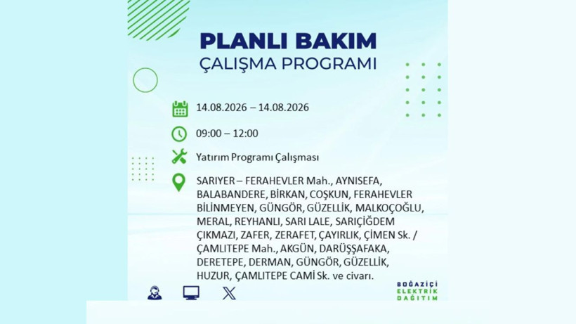 İstanbul'da elektrik kesintisi: Hangi ilçeler etkilenecek? - Resim: 10