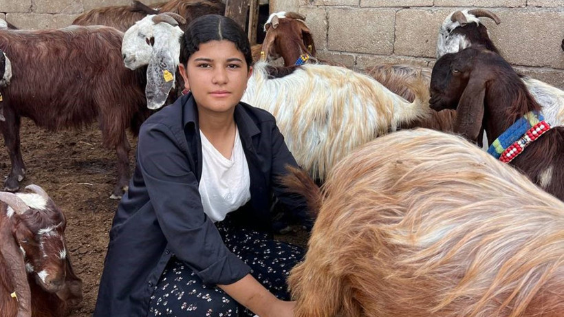 16 yaşındaki Esmanur'un ilham veren başarısı: 5 keçiyle başladı, ailesinin yükünü sırtladı - Resim: 1