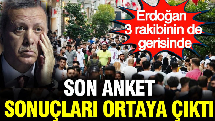 Son anket sonuçları ortaya çıktı: Erdoğan 3 rakibinin de gerisinde - Resim: 1