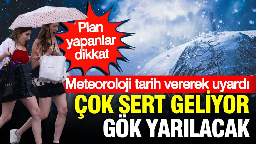 Meteoroloji tarih vererek uyardı: Gök gürültülü sağanak yağış çok sert geliyor - Resim: 1