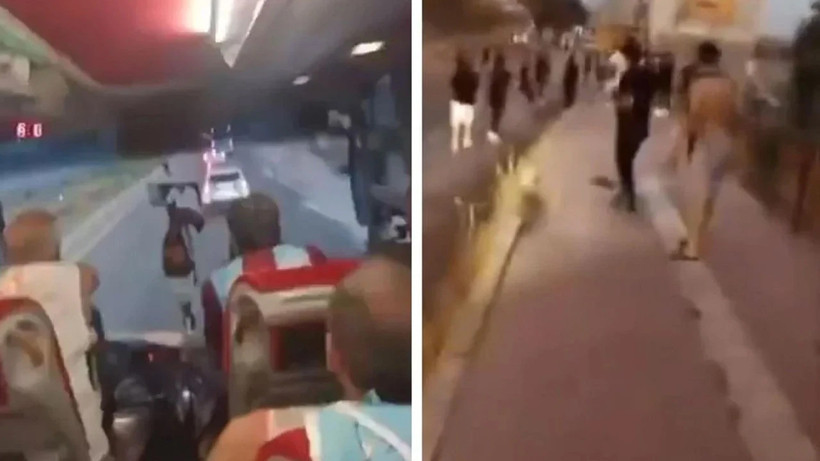 Trabzonspor taraftarlarının otobüsüne saldıran 7 şüpheli gözaltına alındı - Resim : 1