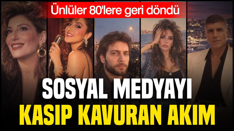 Sosyal medyayı kasıp kavuran akım: Ünlüler 80’lere geri döndü - Resim: 1