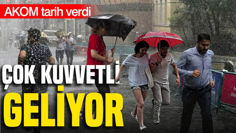 AKOM tarih verdi: Kuvvetli sağanak yağış geliyor (14 Eylül Pazartesi) - Resim: 1