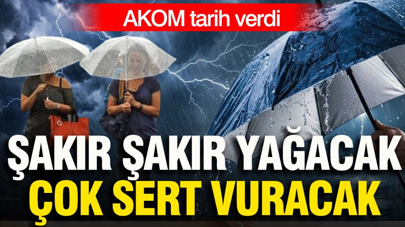 AKOM tarih verdi: Gök gürültülü sağanak yağış geliyor (20 Eylül 2026) - Resim: 1