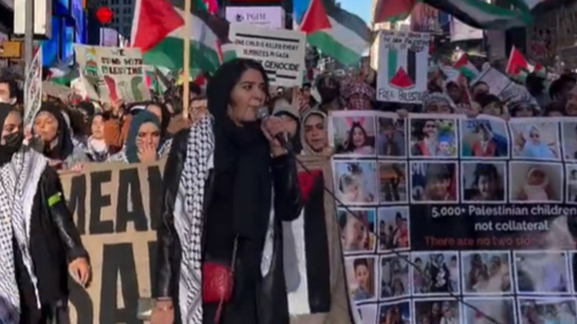 New York'ta Netanyahu protestosu: Binlerce karşıt caddeleri kapattı - Resim: 5