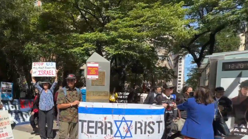New York'ta Netanyahu protestosu: Binlerce karşıt caddeleri kapattı - Resim: 22