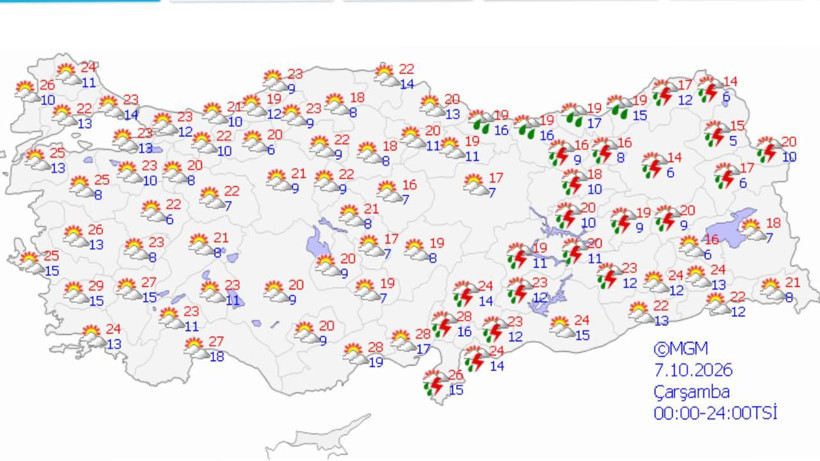 Türkiye yağışlı havanın etkisine giriyor: Çok sayıda ile kuvvetli yağış uyarısı - Resim: 12