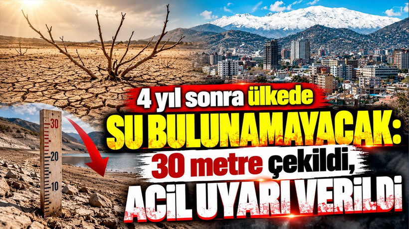 4 yıl sonra ülkede su bulunamayacak: 30 metre çekildi, acil uyarı verildi - Resim: 1
