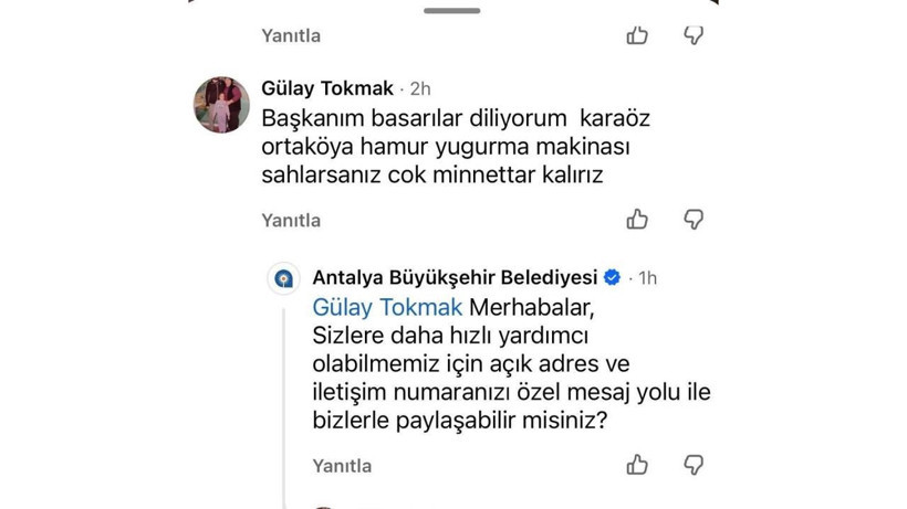 Sosyal medyada gördüğü paylaşıma yorum yaptı: Mahallesine makine gönderildi - Resim: 7