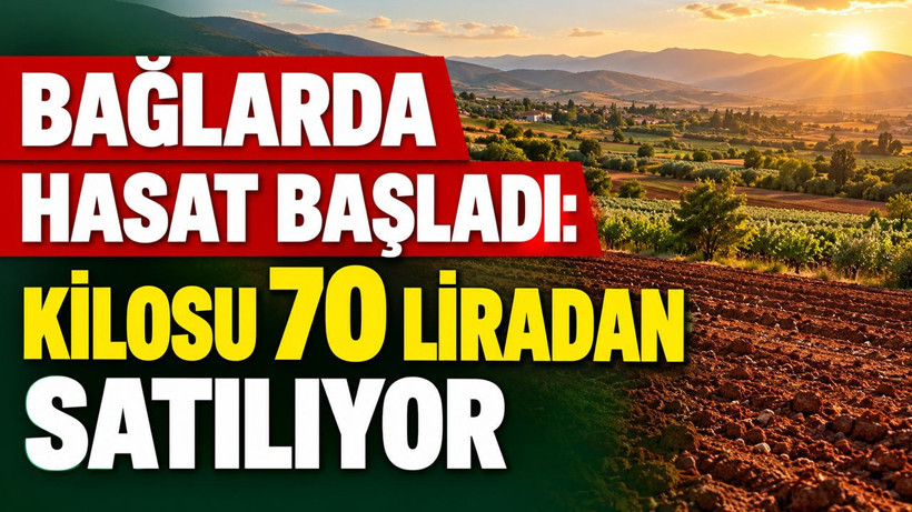 Bağlarda hasat başladı: Kilosu 70 liradan satılıyor - Resim: 1