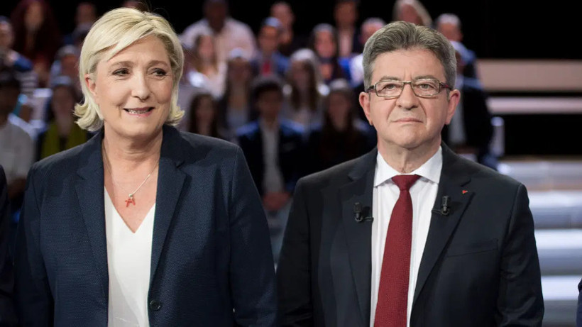 Fransa anketinde Le Pen ilk turda yüzde 38'e ulaştı, Mélenchon ikinci tura yaklaştı - Resim : 2